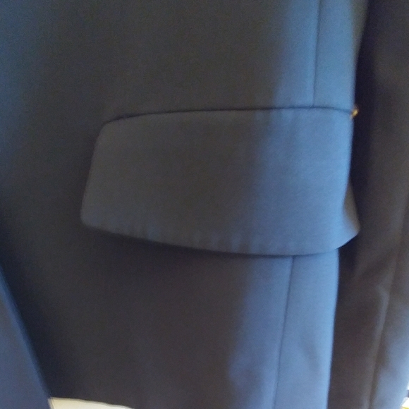 Donna Karen Navy Blue Blazer Jacket - Picture 5 of 16